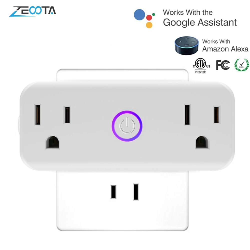 Wifi умная вилка США электрические мини розетки питания USB адаптер Homekit