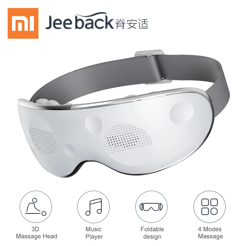 売る Xiaomi JeebackアイマッサージャーE9 3Dマッサージヘッド指圧マッサージ目のケア機器疲労を軽減とbluetooth音楽