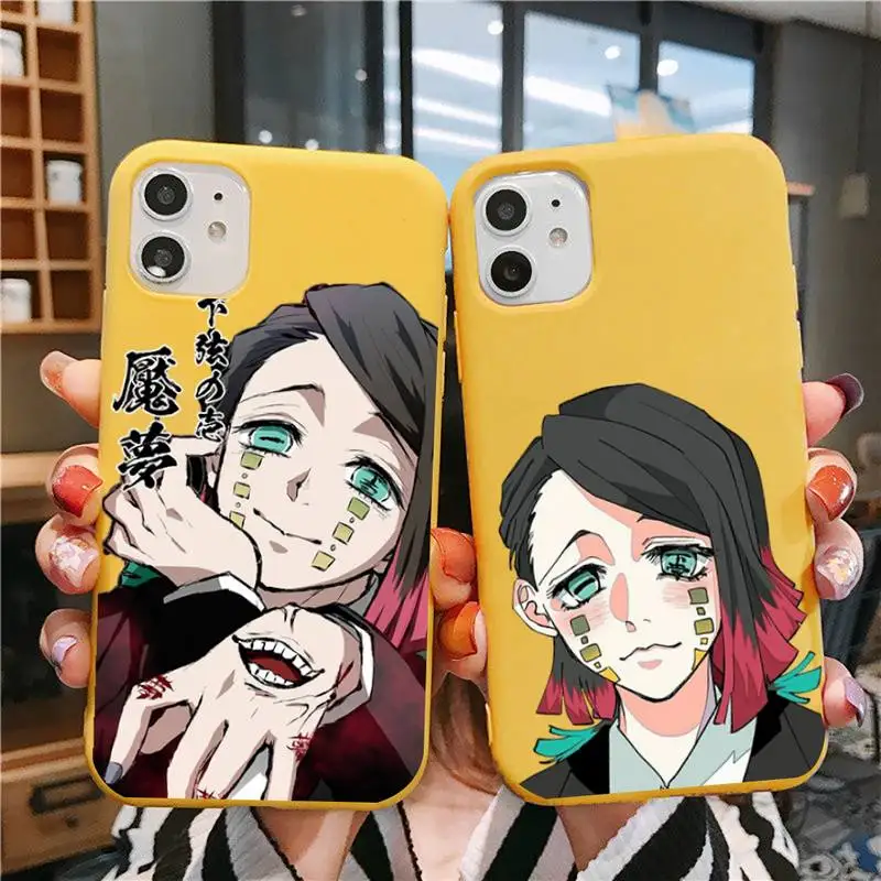 

Yinuoda Enmu Demon Slayer Anime Phone Case for iPhone 11 12 13 mini pro XS MAX 8 7 6 6S Plus X 5S SE 2020 XR case