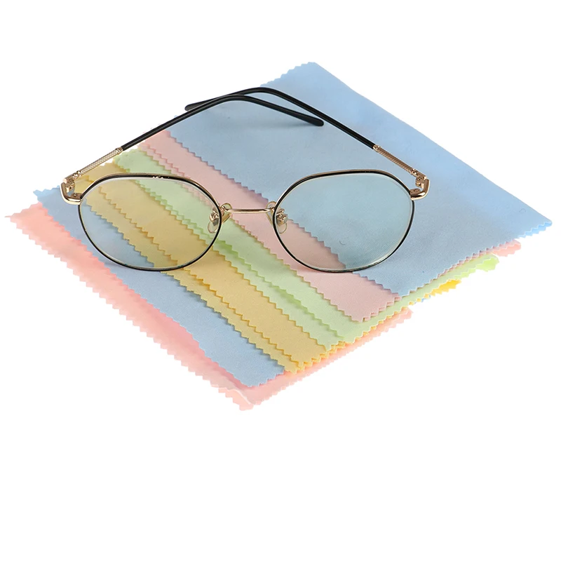 Салфетка из микрофибры для чистки очков 10 шт./лот|Крышки объектива| |