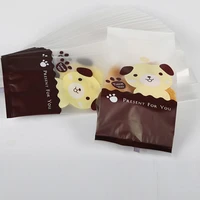 50pcs mini bag lovely dog pattern gift packaging bag candy bags biscuit bags party wedding thanksgiving package supplies