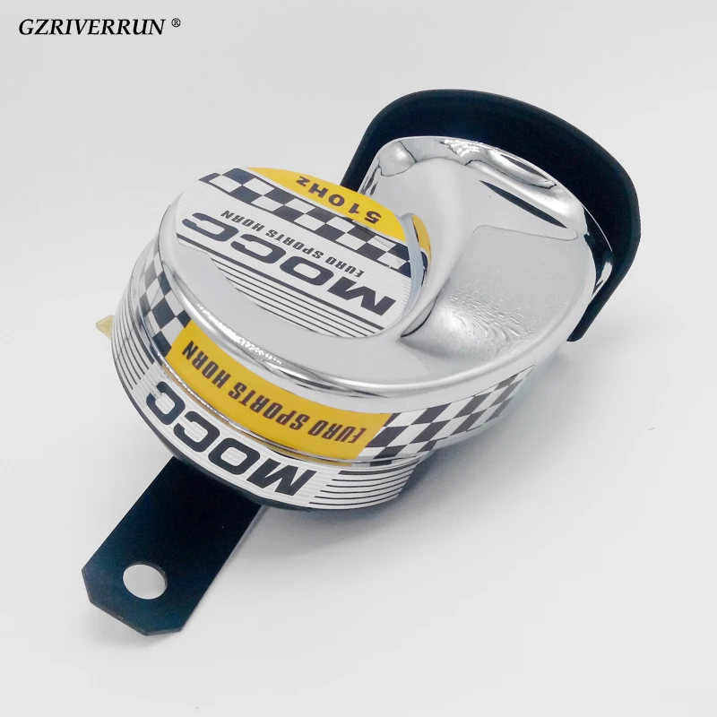 GZRIVERRUN клаксон мотоцикла 12V 510 Гц Хром супер велосипед электрический мопед Скутер