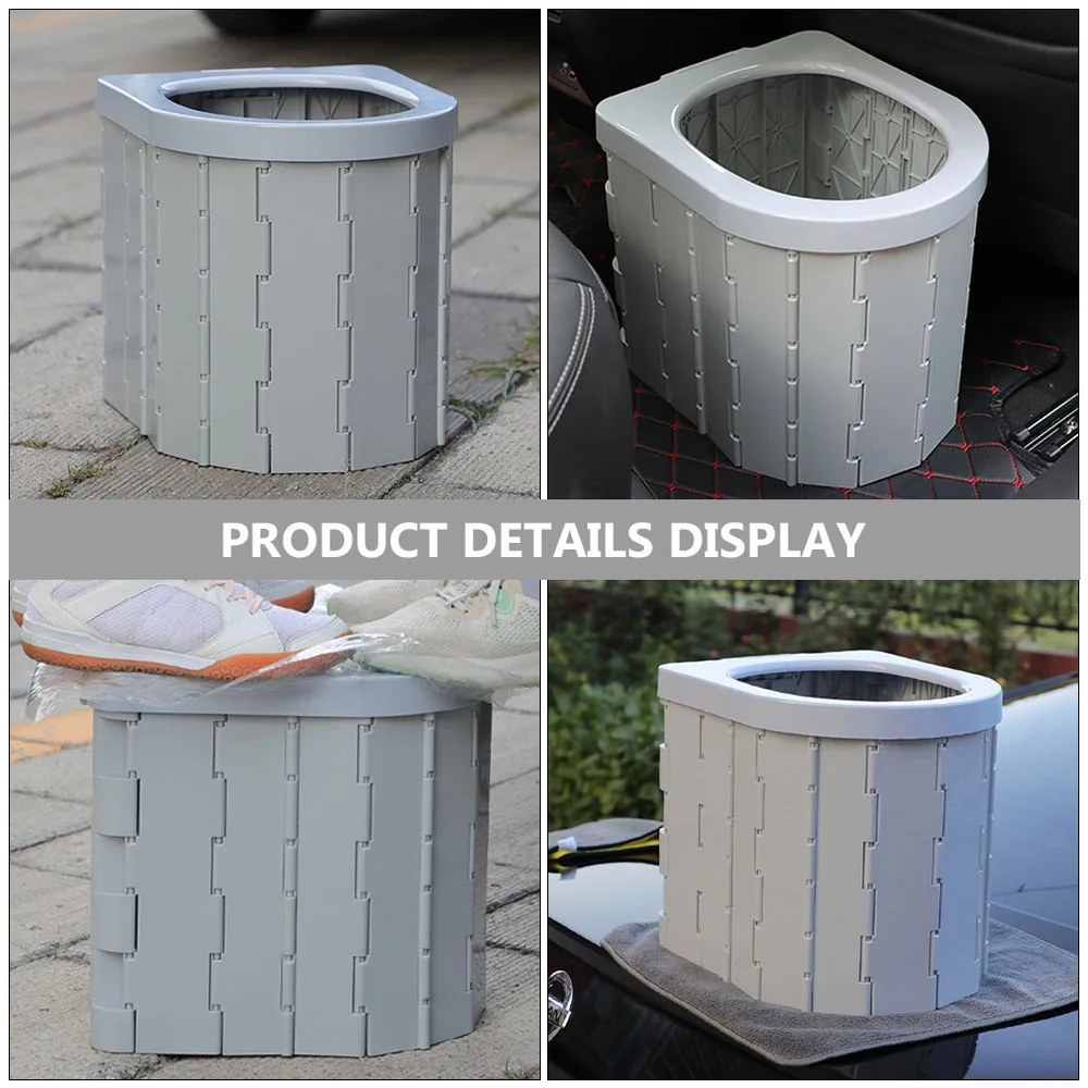 

1pc Car Folding Toilet Portable Outdoor Mobile Potty Emergency Toilet