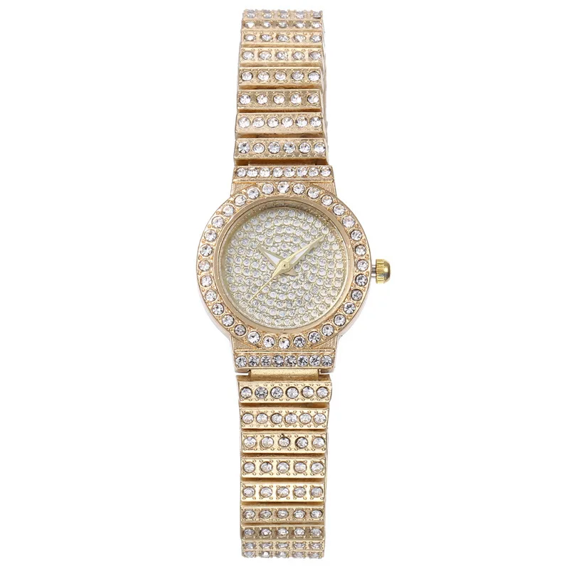 

Nice PopTop Luxury Brand Ladies Full Diamond Watch Starry Steel Band Quartz Ladies Watch Fashion Luxury Watch