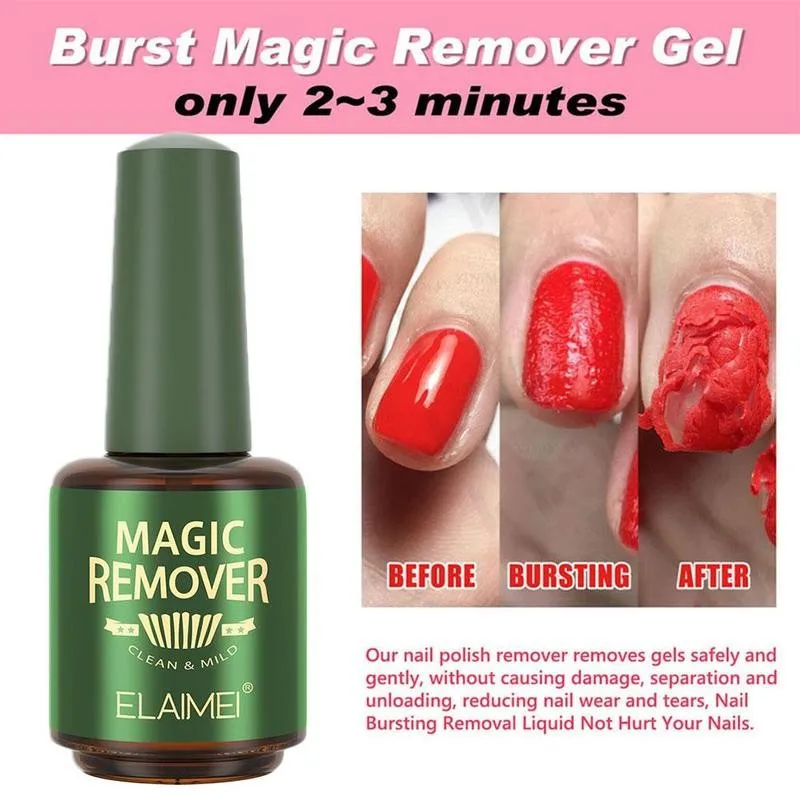 Magic Remover Gel Liquid Layer Nail Art Primer Acrylic Polish Lacquer Burst UV Clean Soak Off Nail Gel Remover Degreaser E8D4