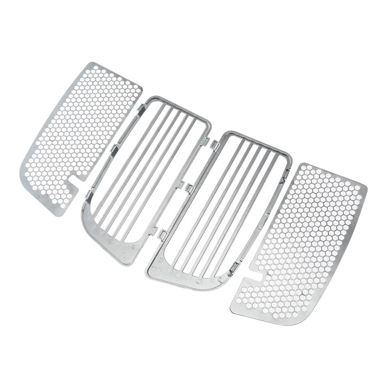 Черный/хромированный ABS радиатор нижняя обтекатель с двойным охлаждением для