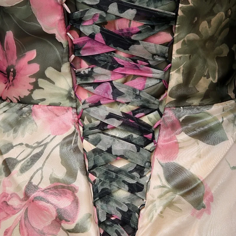 New products in Europe and the printed chiffon strapless gown with amazon speed sell tong for evening wear a undertakes | Свадьбы и