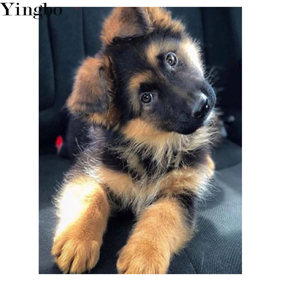 Набор для алмазной вышивки крестиком 5D картина с декором немецкой овчарки сделай