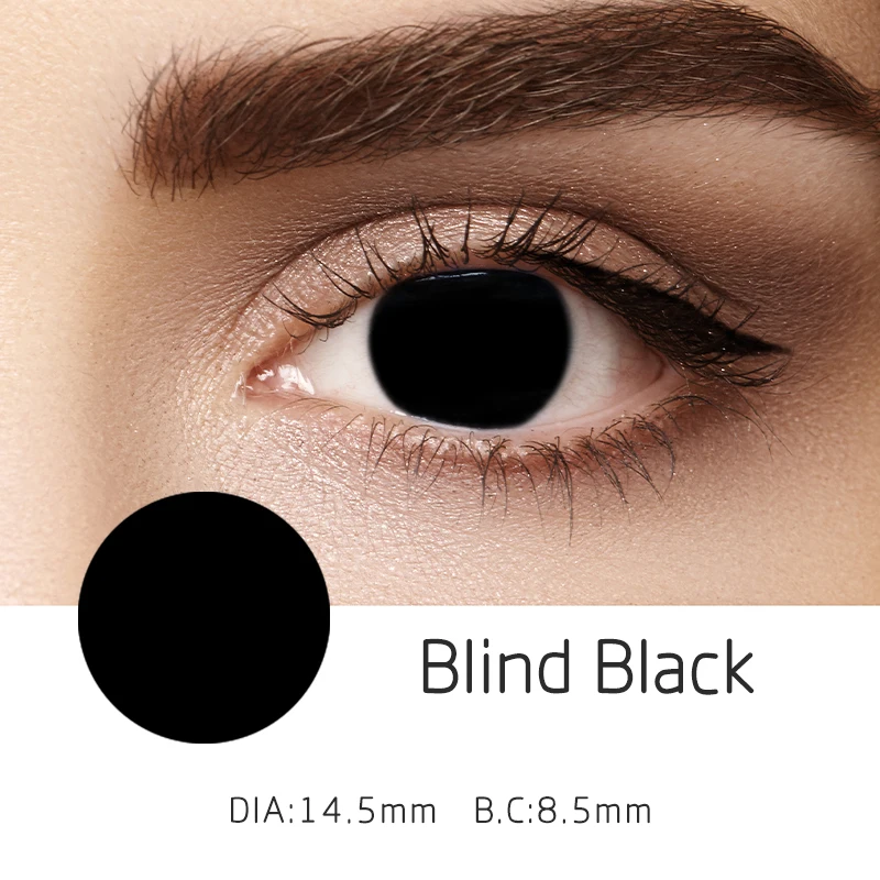 

14.5mm Colored Contacts Eye Lenses Wholesale Non Prescription Cosplay Crazy Color Contacts for Dark Eyes Green Halloween Natural