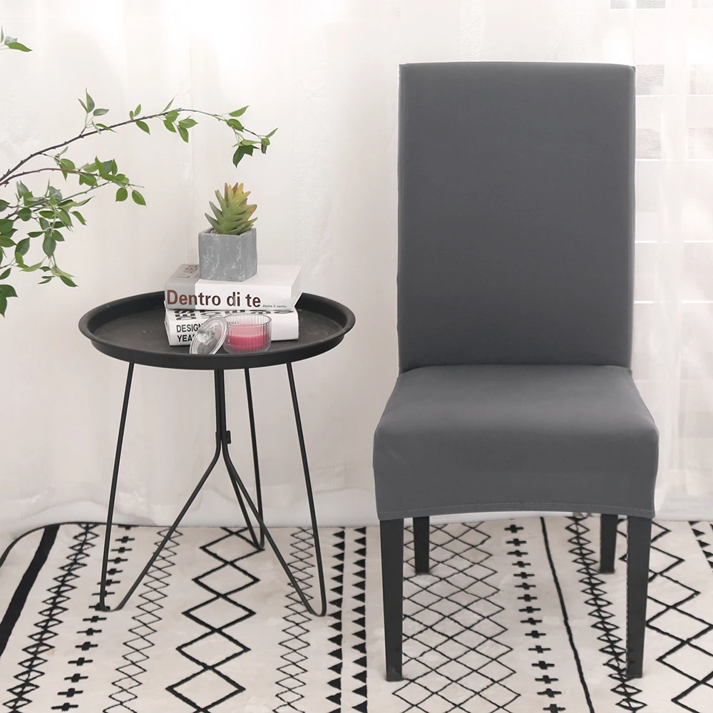 1/2 шт. однотонный Чехол для стула спандекс эластичный чехол кухни Свадьба Банкет