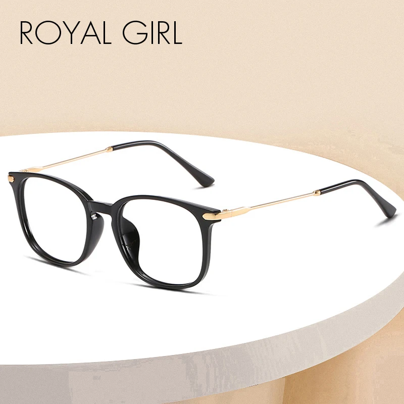Женские квадратные очки Royal Girl 2020 брендовые прозрачные линзы для близорукости