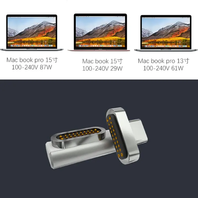 Магнитный Переходник USB Type C 20 контактов для MacBook Pro планшетов Samsung Xiaomi HTC
