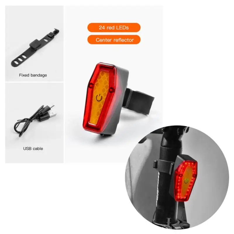 

Задний светильник для велосипеда, светодиодный, водонепроницаемый, с сенсорным экраном, USB-зарядкой