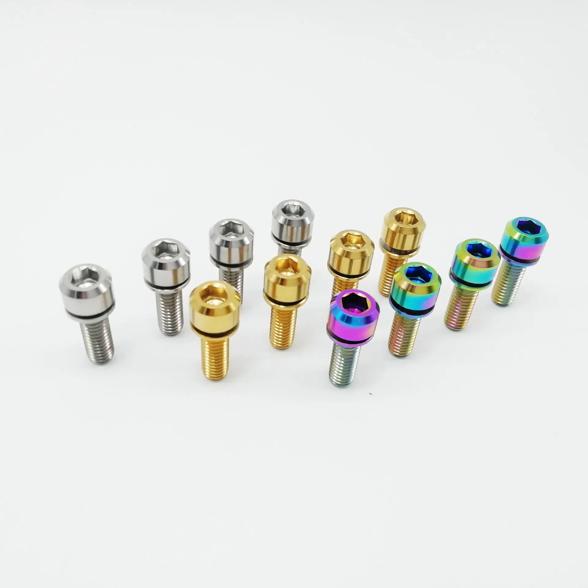 4 шт дисковые велосипедные тормозные болты суппорта M6x18mm M6 18L Титан шурупы с
