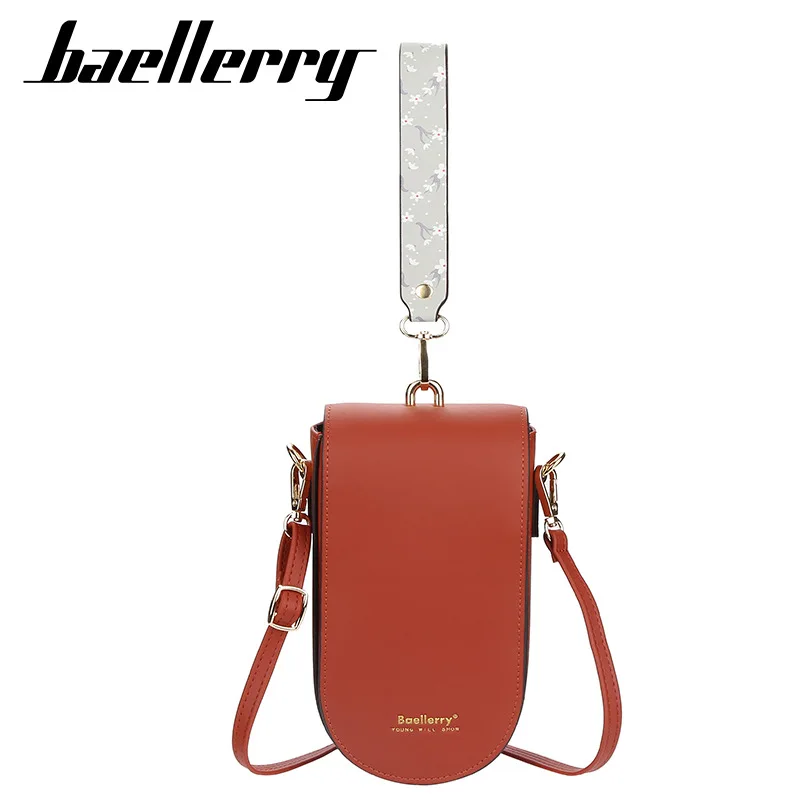 

2021 New Mobile Phone Bag Women's Korean-Style Multi-Card-Slot Clutch Ladies Fashion Solid Color Shoulder Messenger Bag