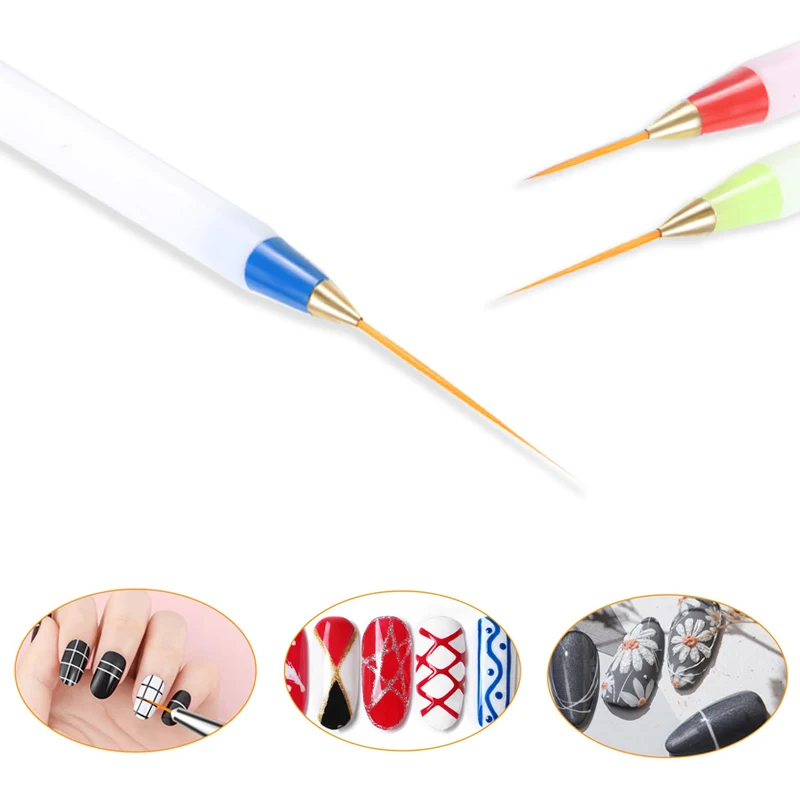 

3pcs Nail Brush Painting Pen Nail Art Brushes Set Nail Design Brushes Nail Pen Designer Nail Art Painting Kit for DIY