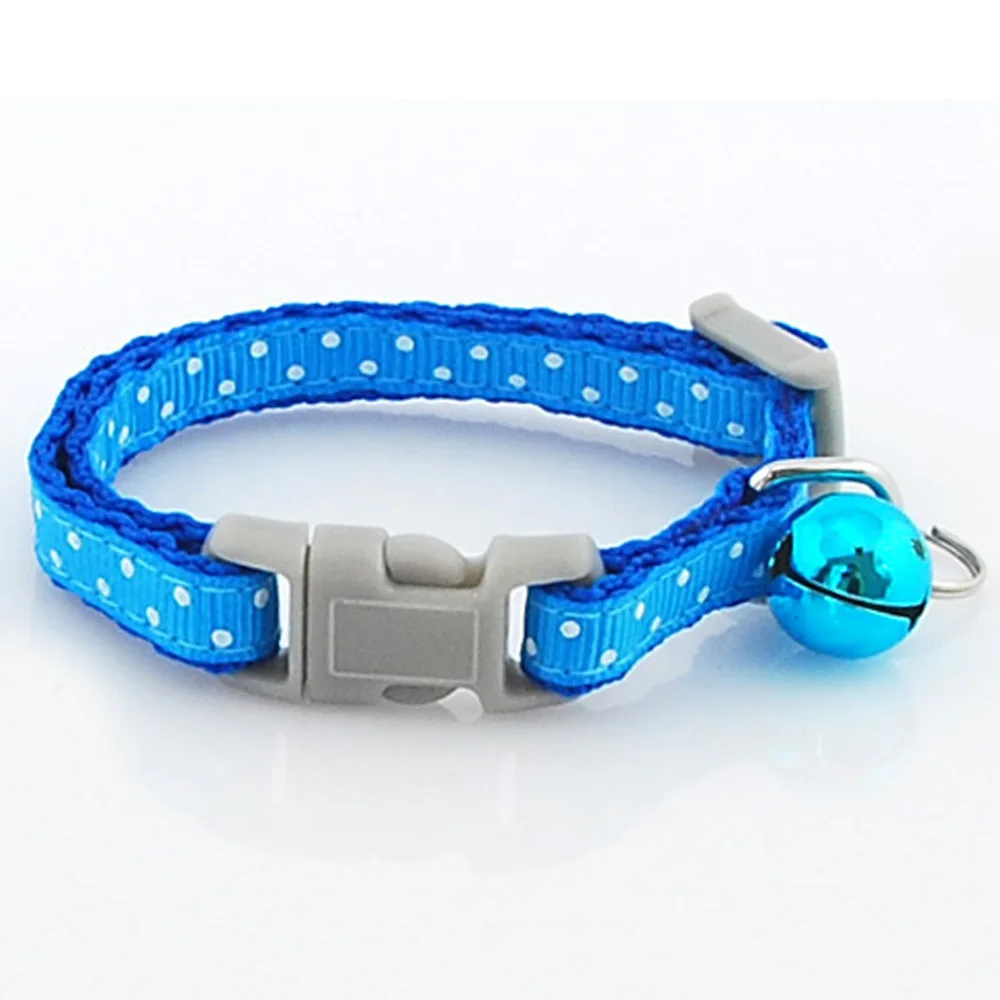 (108 шт./лот) оптовая продажа 3 размера нейлоновые колокольчики в горошек для собак