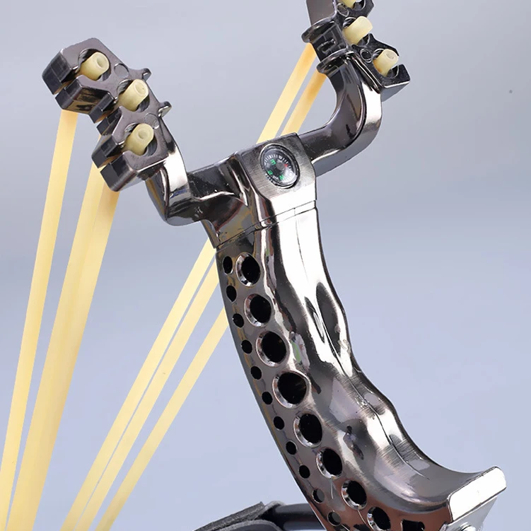 Старинный серебряный крест украшение для охоты ретро Рогатка стрельба