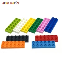 8pcs big size diy building blocks thin figures bricks 2x6dot educational creative compatible brands toys for children