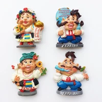 ukraine flavor 3d cute doll fridge magnets tourist souvenirs refrigerator magnet decoration articles handicraft gifts