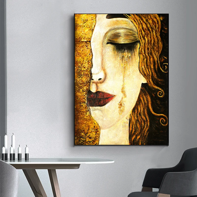 Абстрактная Классическая картина Густава Климта настенная Картина на холсте