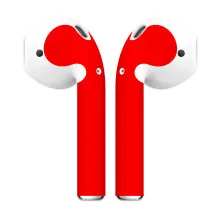 Red Защитная пленка для AirPods, защитная пленка, наклейка для беспроводных наушников, модная наклейка s, 4 цвета - Цвет: Red