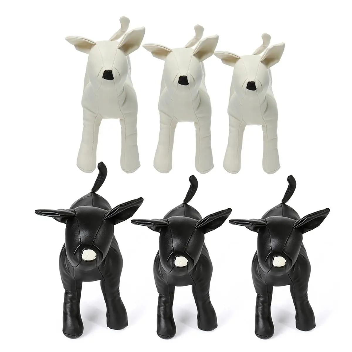 Кожаные модели собаки вертикальные животных манекен для магазина 3