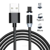 magnetic usb cable charging type c cable magnet charger data charge micro usb cable mobile phone cable usb cord 1m 1 head