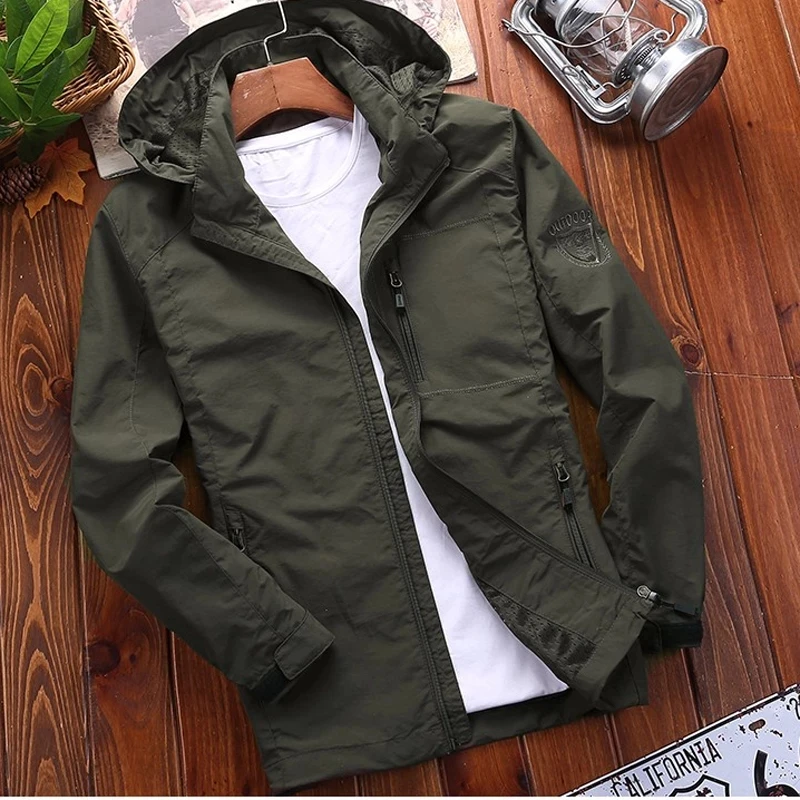 

Men's Streetwear Bomber Zipper Jacket Men's Casual Harajuku Hip Hop Hoodie Slim Bomber Jacket