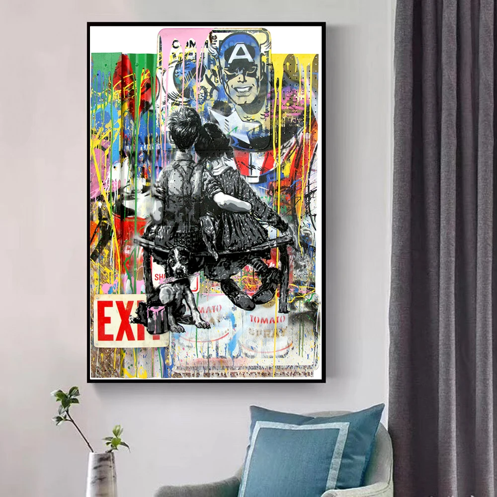 Картина на холсте для детей влюбленных и мира | Дом сад