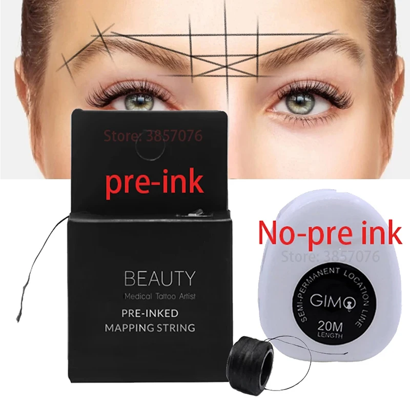 Предварительно заправленная струна для нанесения карты бровей микроблейдинга