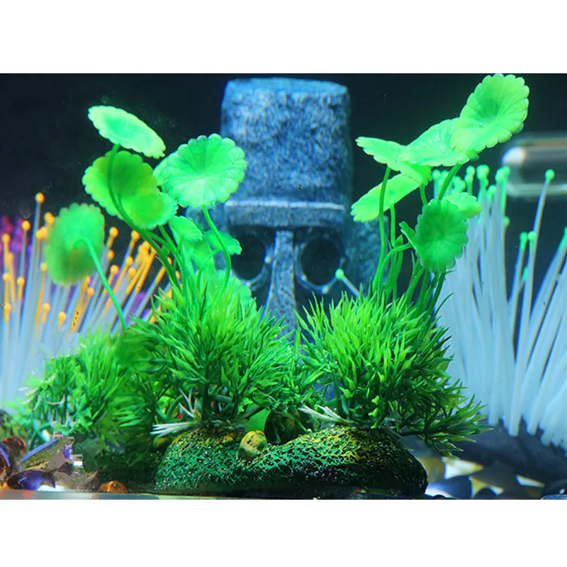 Новинка светящееся моделирование Коралловое море Anemone аквариум для рыб пейзаж