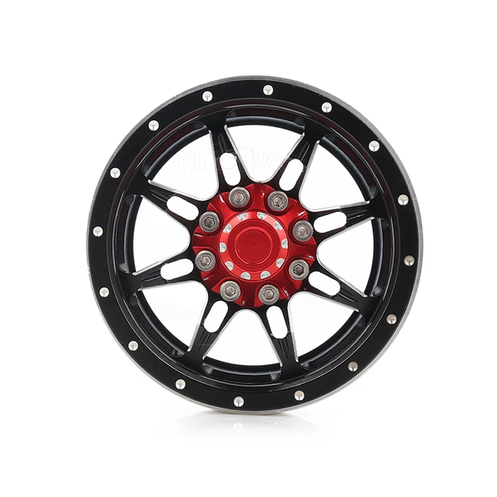 4 шт. алюминиевый сплав 1 9 обод колеса 7 спиц для 1/10 RC Гусеничный осевой SCX10 II 90046