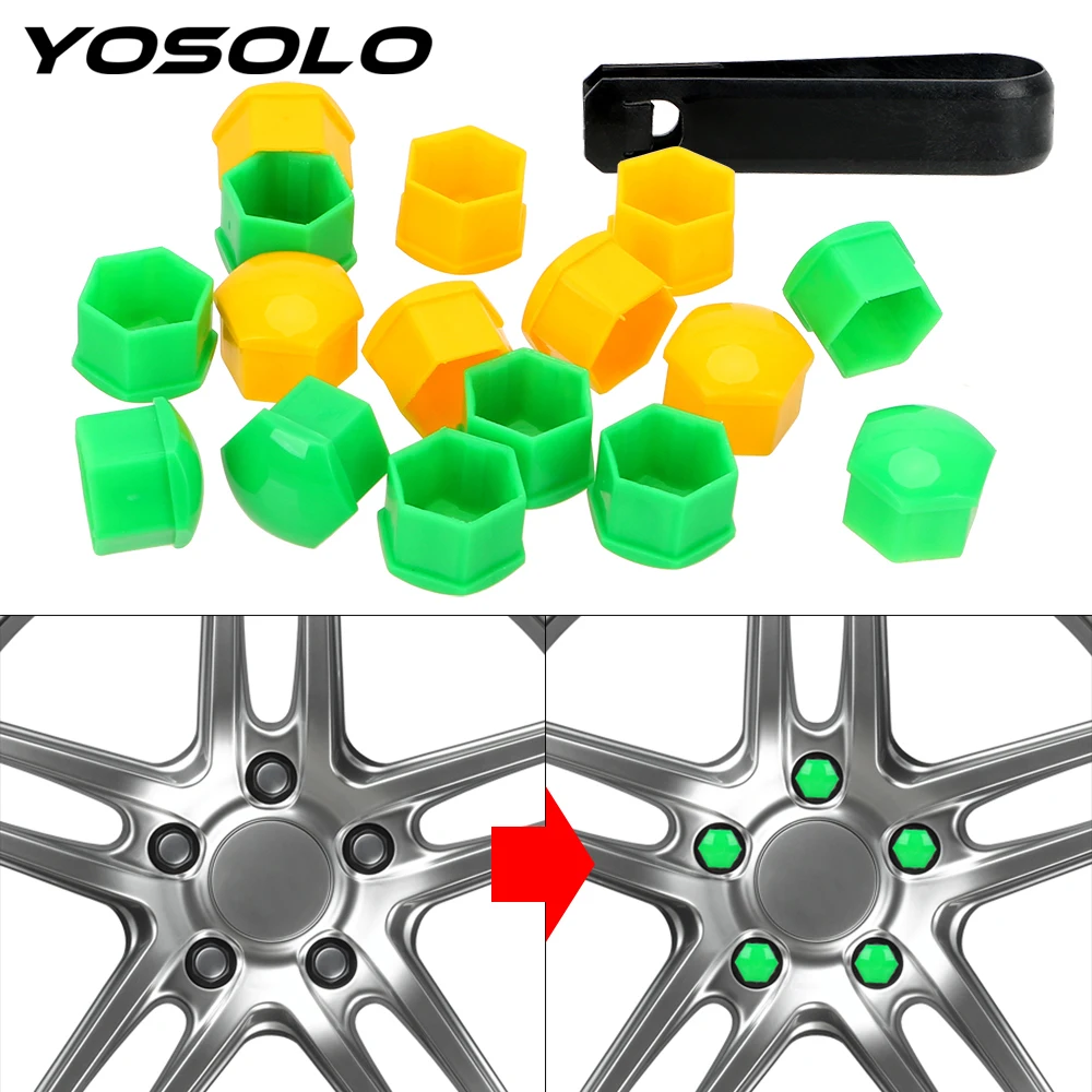 20 шт. 17 мм Автомобильная отделка гайка для шины болт пыленепроницаемый протектор