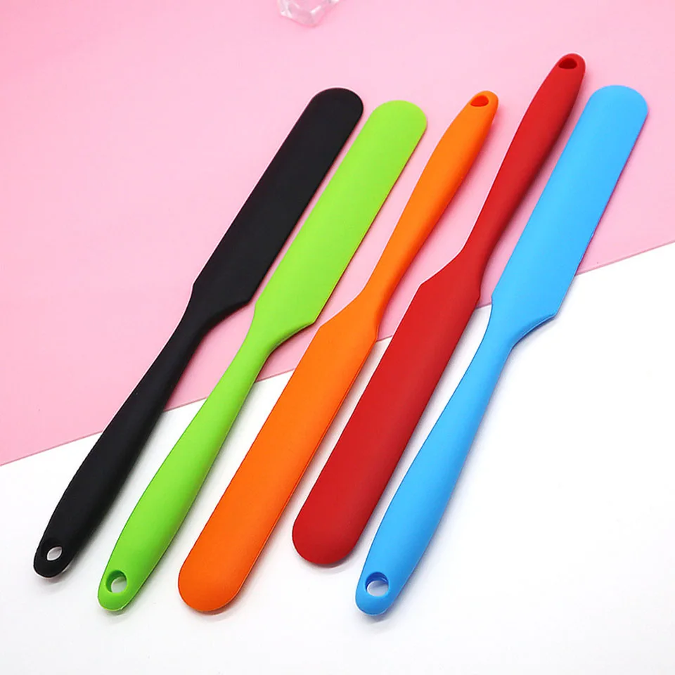 Силиконовый шпатель теплостойкая торт крем масло Шпатель скребок для смешивания