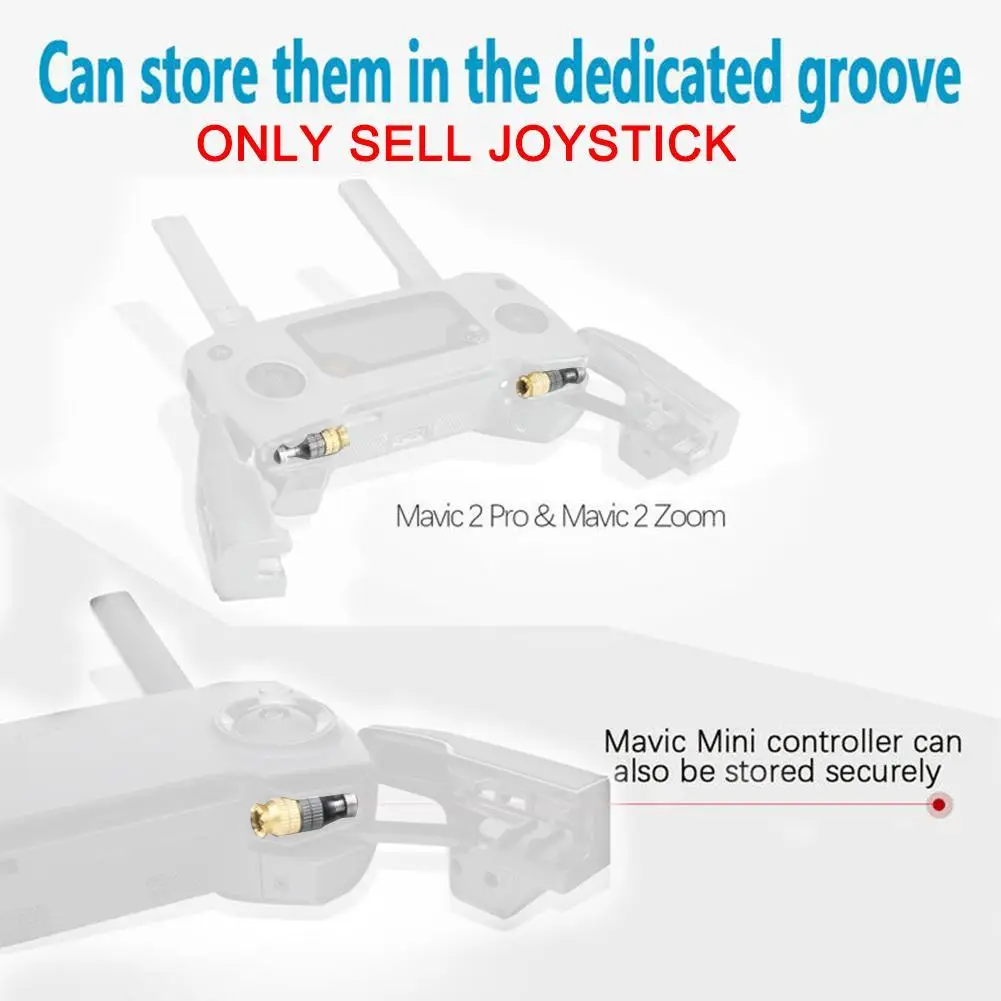 

2pcs Thumb Rocker Joystick For Mavic AIR 2/Mini 2 Aluminum Alloy Control Sticks Thumb Rocker Joysticks Extension Lever