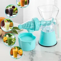 manual plastic juicer pulp container extractor filter portabl auger squeezer orange lemon tomato liquidificador kitchen gadget