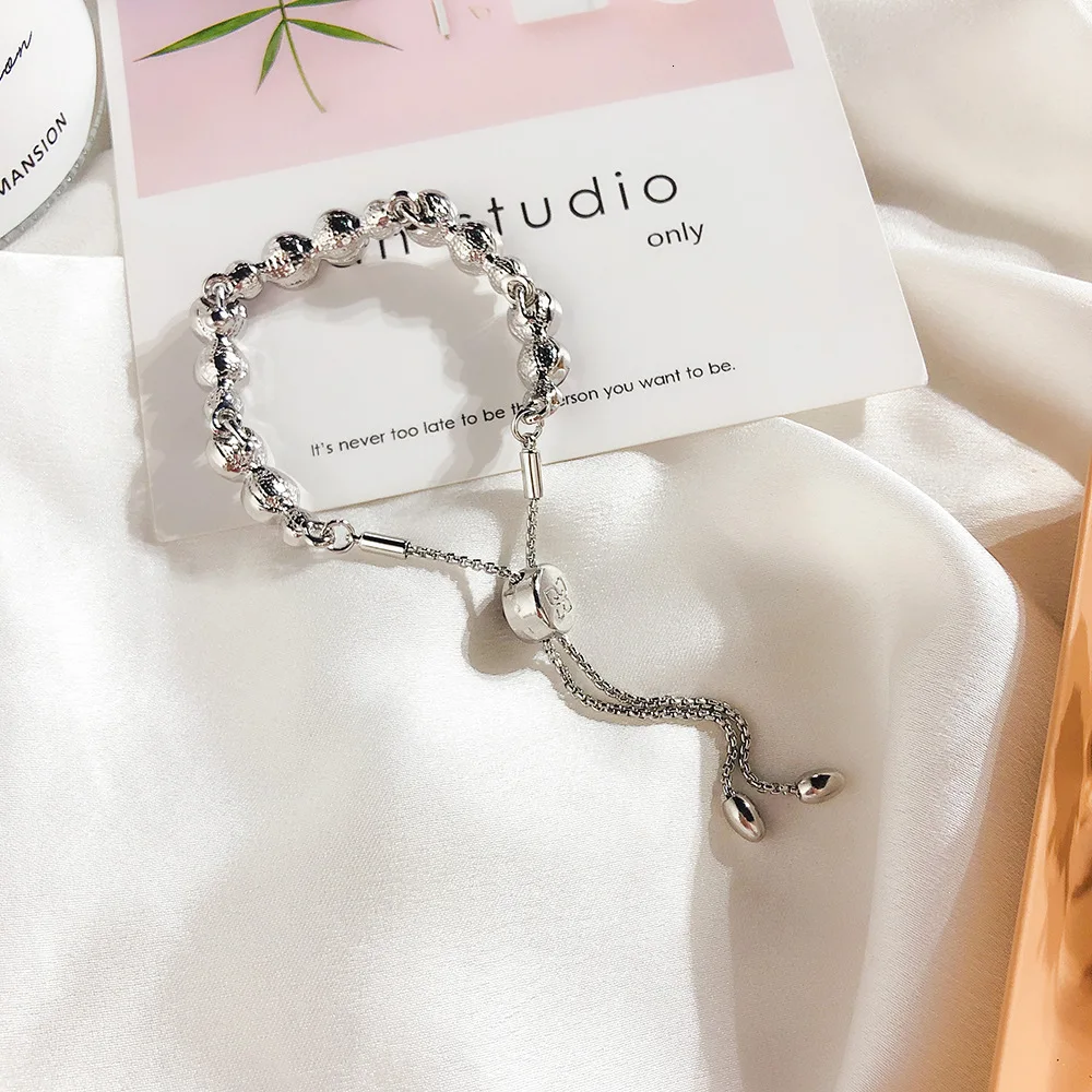 Fashion Luxury Crystal Charm Chain Bracelet For Women Elegant Natural Opal Rhinestone Beads Violet Women Ladies Bracelet Jewelry