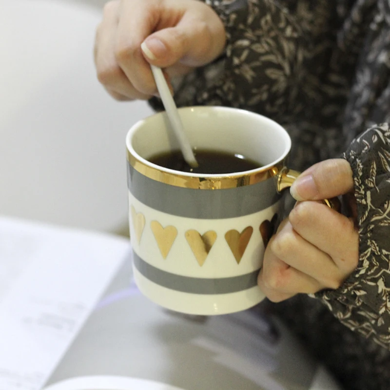 Best Fine Flawless Ceramic Coffee Cups and Mugs Gold Painting Porcelain Water Mug Gift Drinkware Tools Turkish | Дом и сад