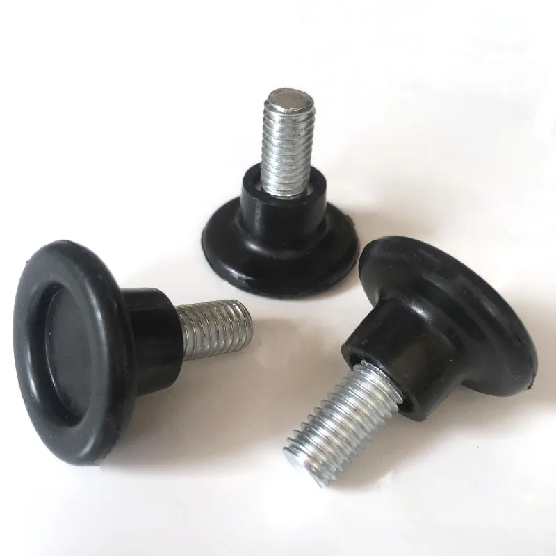 

4pcs Levelling Machine Feet 27mm Diameter M6/M8x15mm Height Adjustable Furniture Mat Screw-in Base