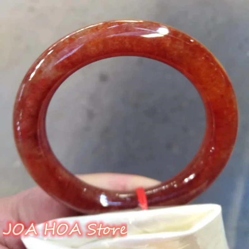 Новый браслет из натурального нефрита ручная работа резной красного на удачу