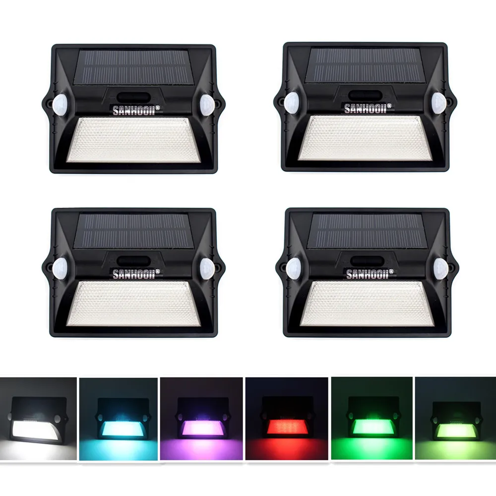 

Светодиодсветильник лампа с пассивным ИК датчиком движения, водонепроницаемый светильник на солнечной батарее для сада, стен, двери, уличн...