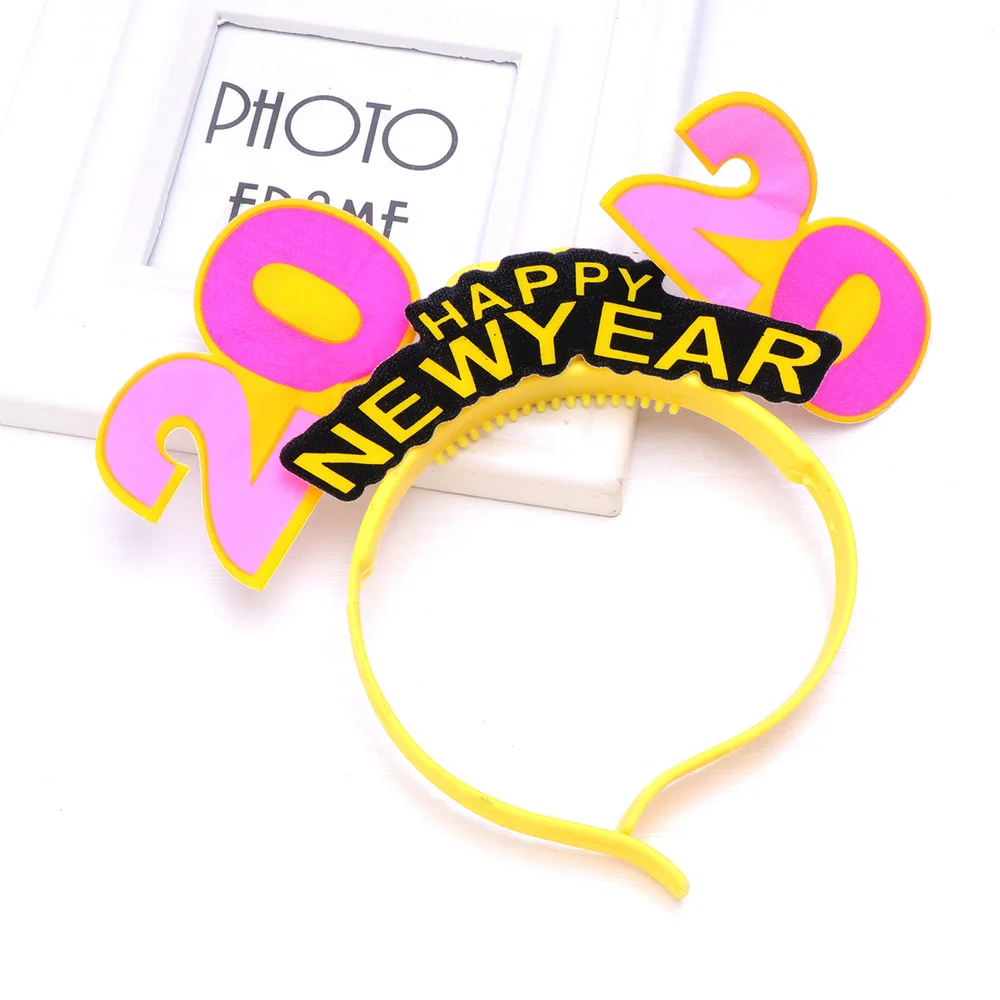 2020 HAPPY NEW YEAR Letters Headband Creative Beautiful Glowing Decor for Girls (Random Color) | Дом и сад