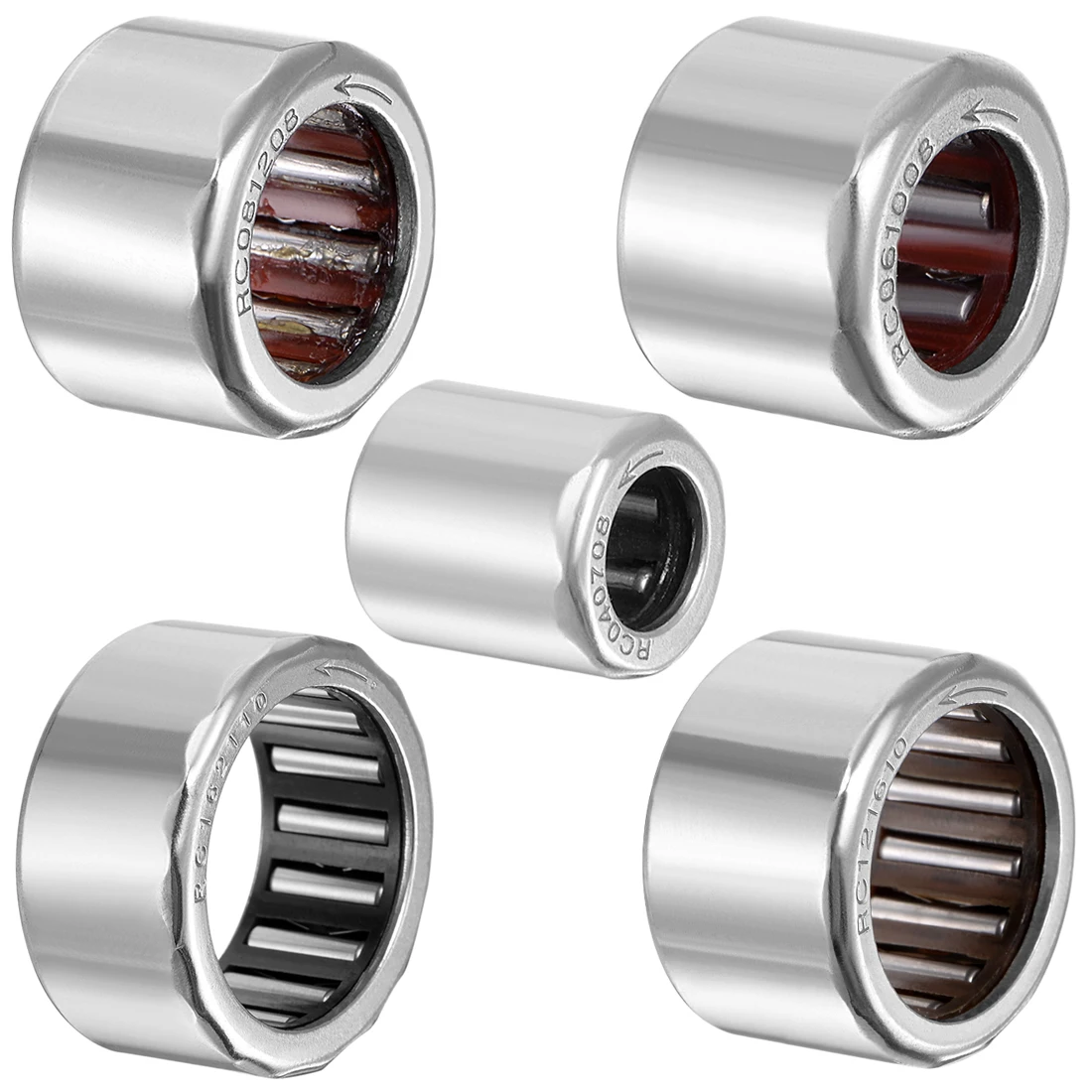 

uxcell 1-5pcs Needle Roller Bearings One Way Bearing 1" 3/4" 1/4" 3/8" 5/8" 1/2" Bore RC162110 RC121610 RC040708 RC061008