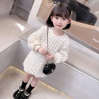 girls fashion clothes baby girl long sleeve dresses childrens one piece dress 2021 new autumn korean kids white casual frock