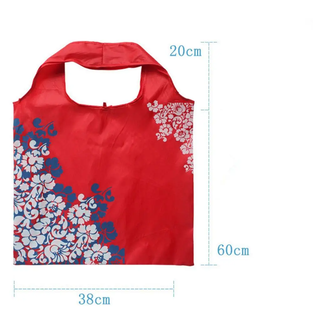 Складные Многоразовые Сумки для покупок сине белая фарфоровая Сумка тоут на