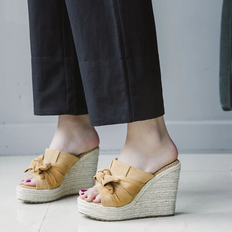 

2020 High Heels Sandals New Summer Thick Bottom Platform Wedges Women Fashion peep toe Female Summer Shoes Big Size 34-43 688-5