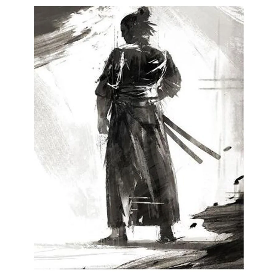 

Полноразмерная квадратная 5d алмазная живопись «сделай сам», вышивка крестиком, японский самурай, алмазная вышивка, мозаика, вышивка YG1442