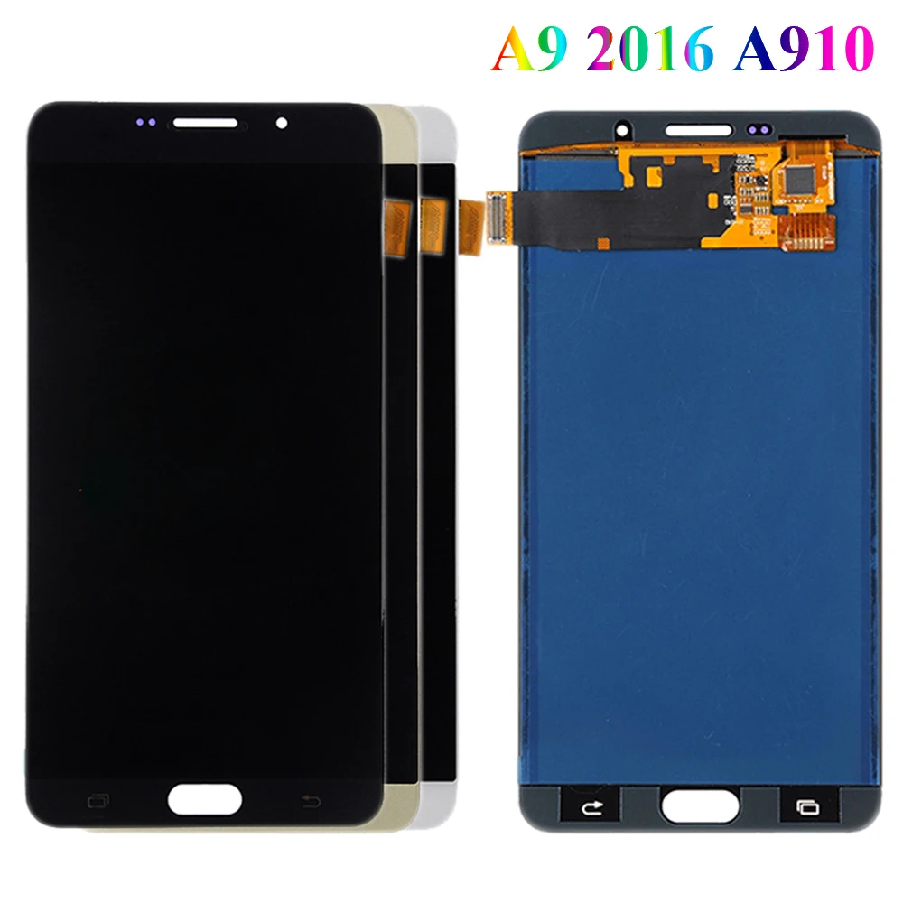 

ЖК-дисплей 6,0 дюйма A9 для SAMSUNG GALAXY A9 Pro LCD A9 2016 A910 A9100 A910F, дисплей, сенсорный экран, дигитайзер, сборка, запасные части