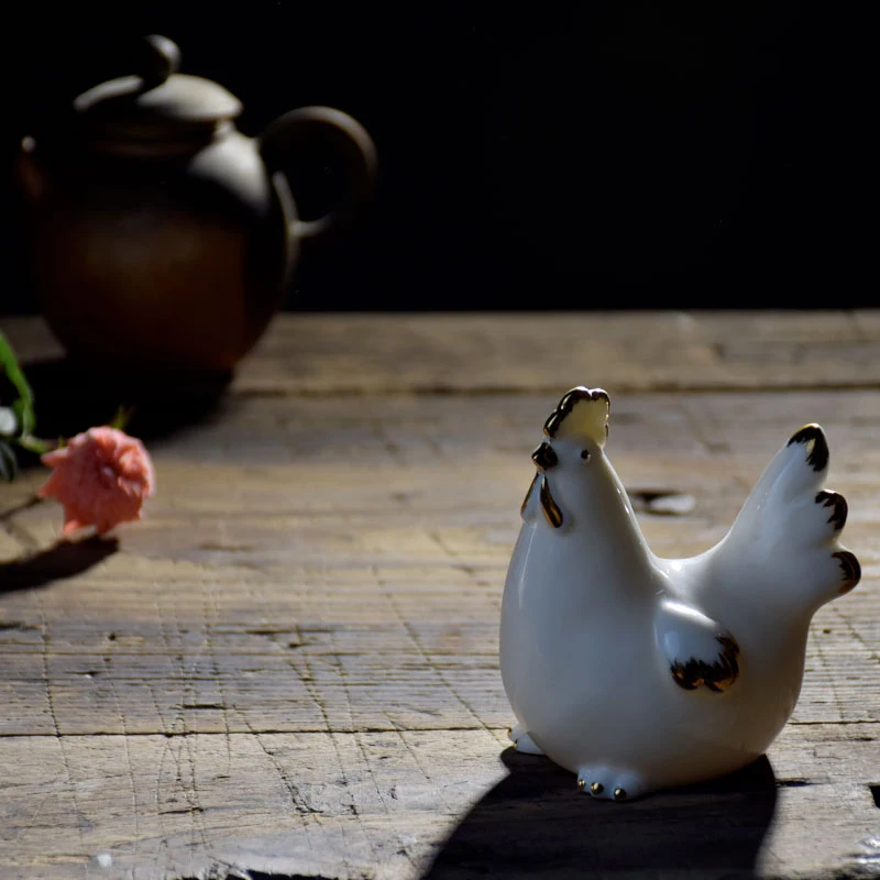 Креативные куриные фигурки украшения для дома современные фарфоровые петухи